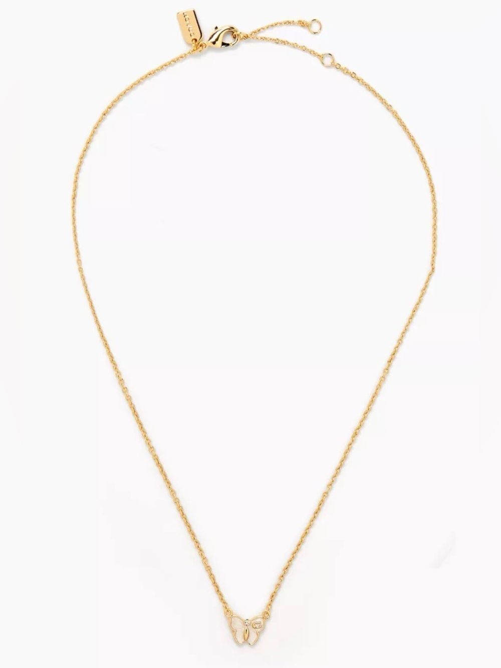 Coach Butterfly Pendant Necklace - Picture 4 of 9